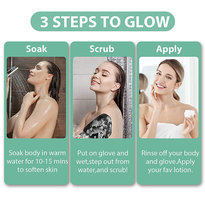 ScrubGlove, rukavice na peeling a přípravu pokožky k depilaci (1 + 1 ZDARMA) - Image 5