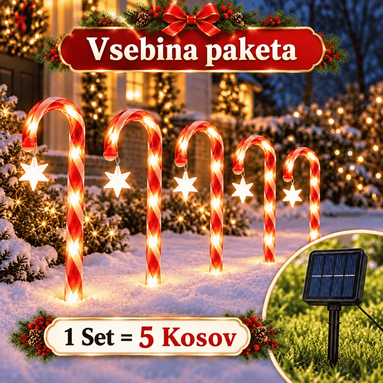 LED vánoční cukrové hůlky, CaneLights - Image 2