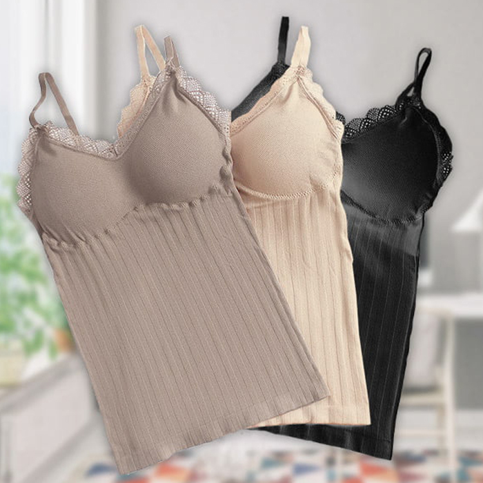 ComfortTop, 1+1 ZDARMA sada triček s výztuží v černé a béžové barvě - Image 2