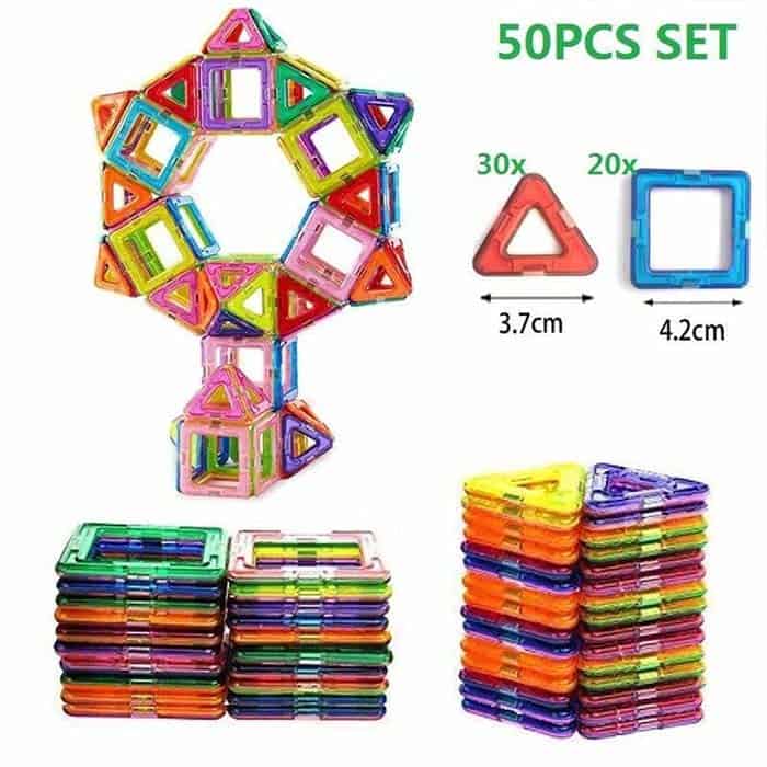 ConstructBlocks, sada 50 magnetických dlaždic pro tvoření - Image 7