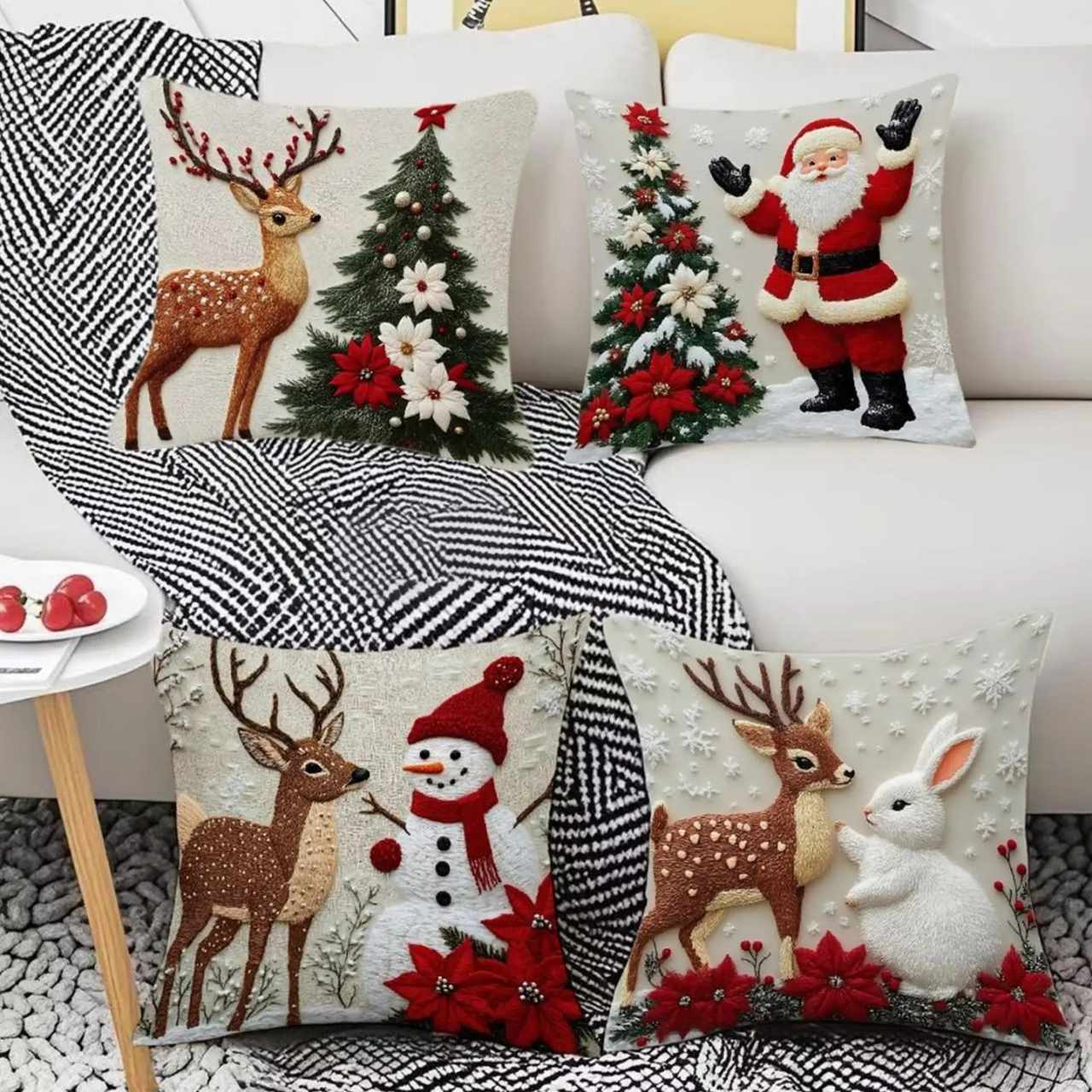 CutePillows, vánoční povlaky na polštáře (4 kusy) - Image 9