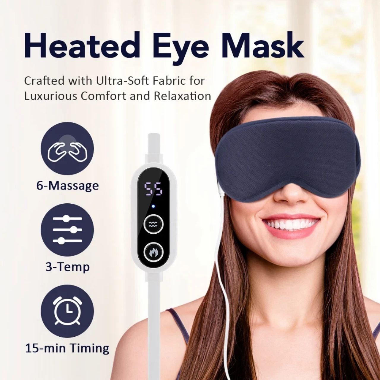 EyeMask, vyhřívaná masážní maska na oči - Image 2