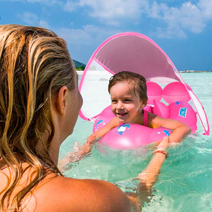 FloatyBaby, plavecký kruh pro miminka a batolata s přístřeškem - Image 4