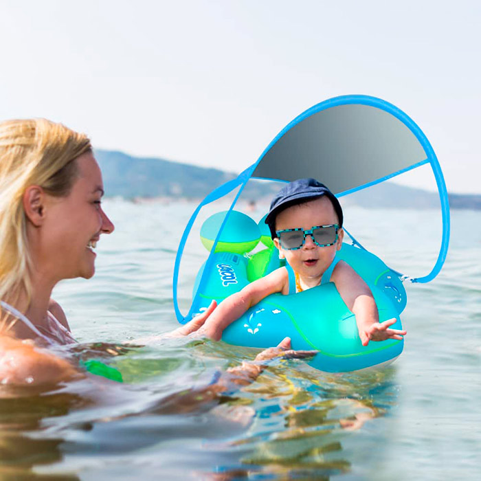 FloatyBaby, plavecký kruh pro miminka a batolata s přístřeškem - Image 9