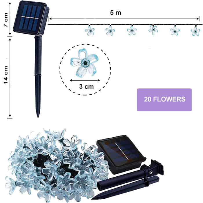 FlowerLights, solární led světla ve tvaru květin - Image 2