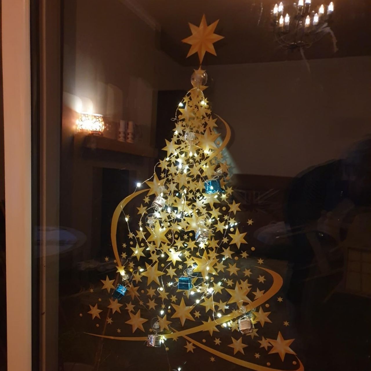 GoldenTree, vánoční okenní samolepky ve zlaté barvě (2 ks) - Image 4