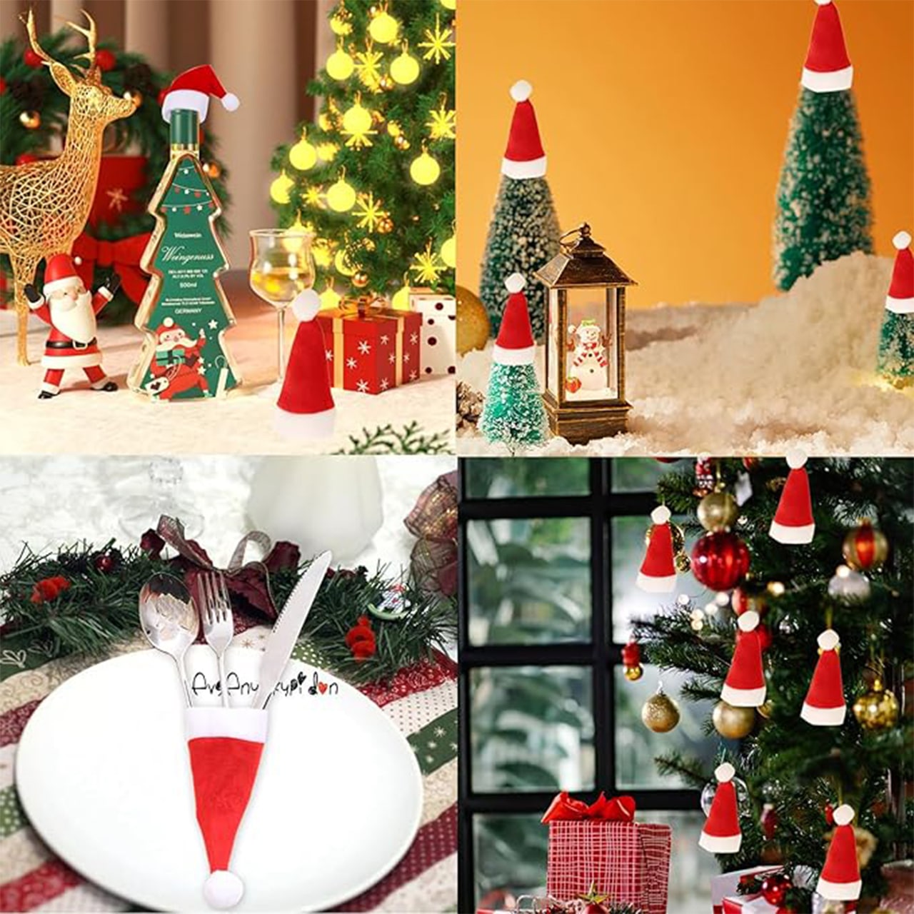 HatBundle, ubrus ve tvaru Santa klobouku (20 kusů) a slavnostní potah na židle (4 kusy) - Image 1