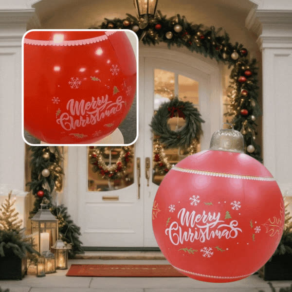 MERRY, Nafukovací vánoční koule HolidayGlow - video