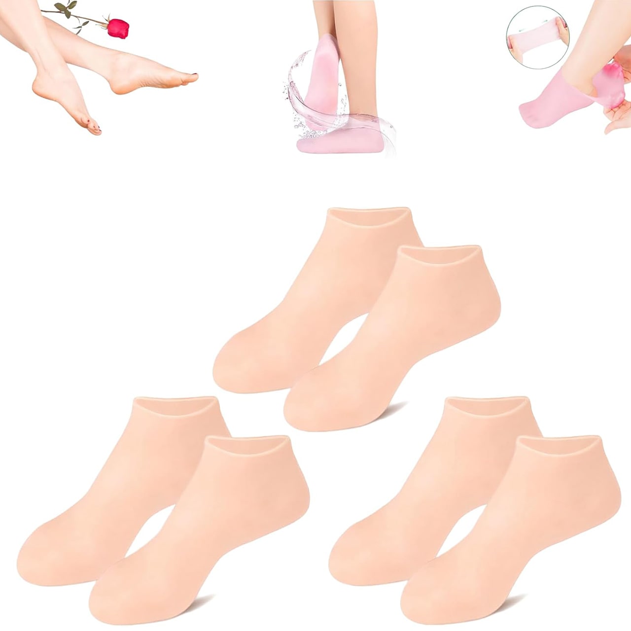 MoistMask, zvlhčující silikonové ponožky na péči o nohy (1+1 ZDARMA ) - Image 10