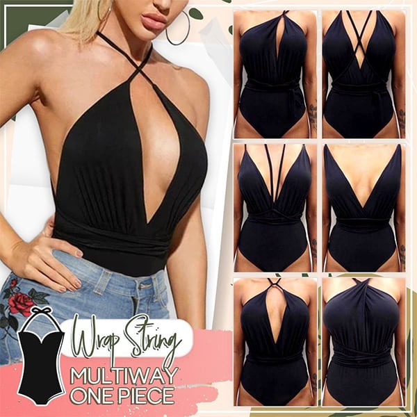 Monokini, jednodílné podšité plavky bez vycpávek, které se dají nosit na několik způsobů - Image 7