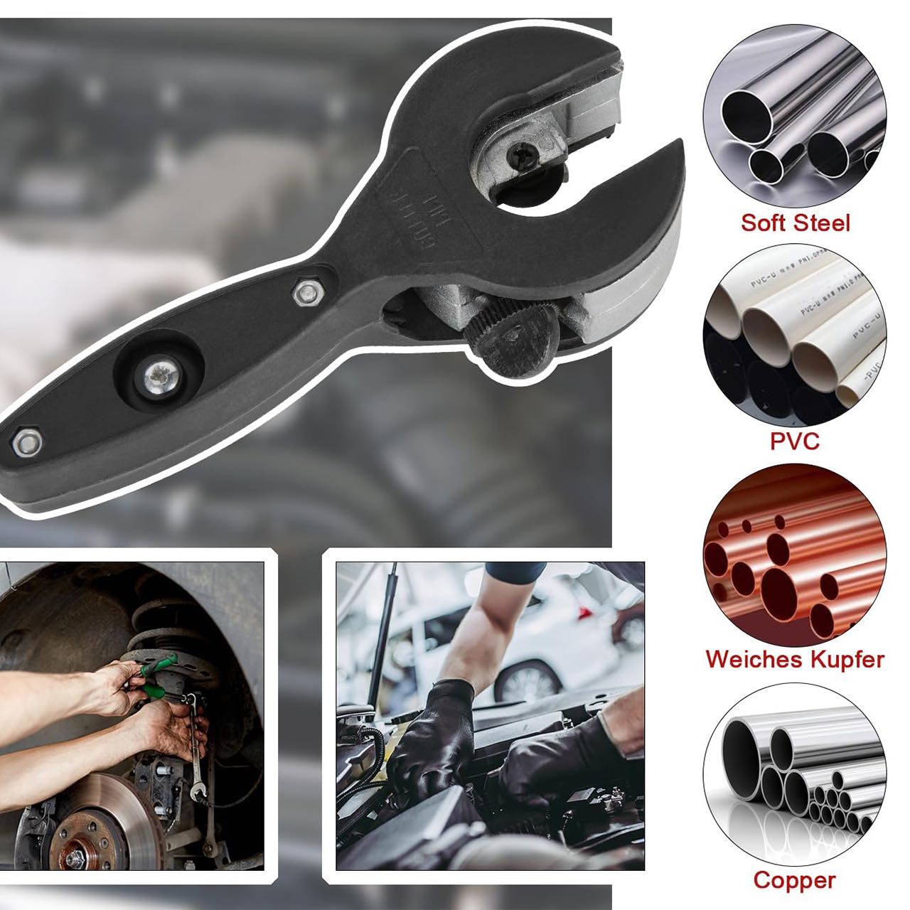 PipeCutter, Univerzální ruční řezák hadic - Image 1