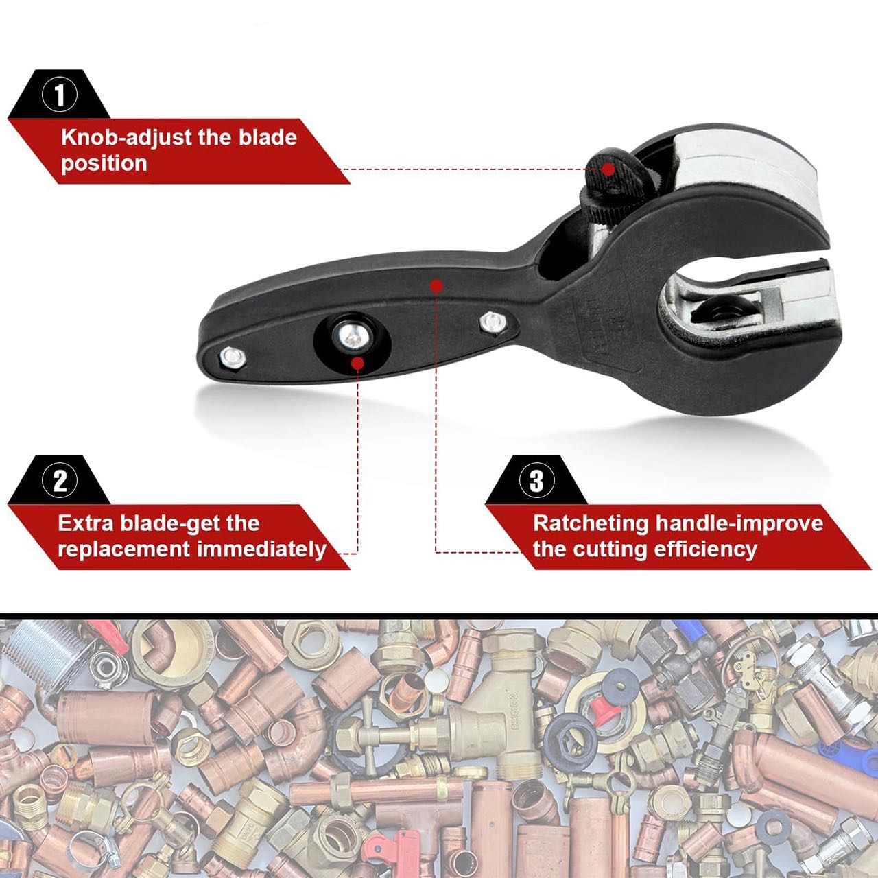 PipeCutter, Univerzální ruční řezák hadic - Image 4