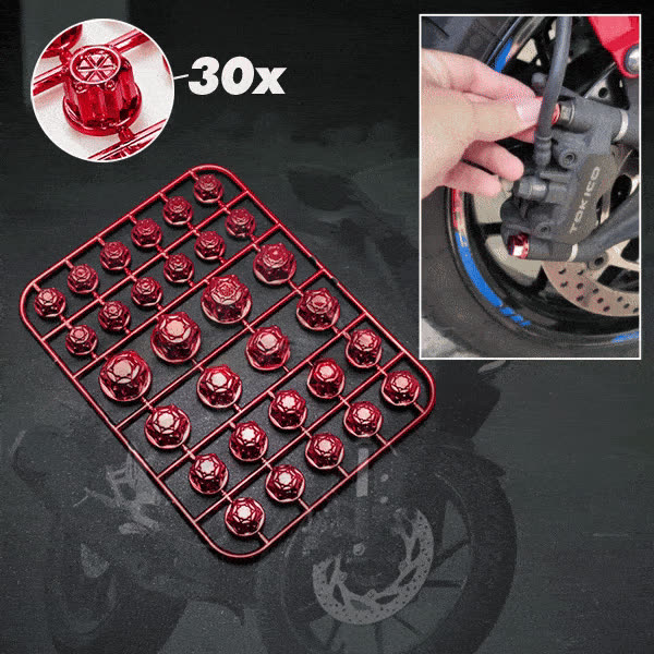 SCREWPAD-TST, Sada ozdobných krytů na šrouby motorů - video