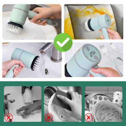 SCRUBBER, Bezdrátová sada elektrických kartáčů na čištění - Image 4