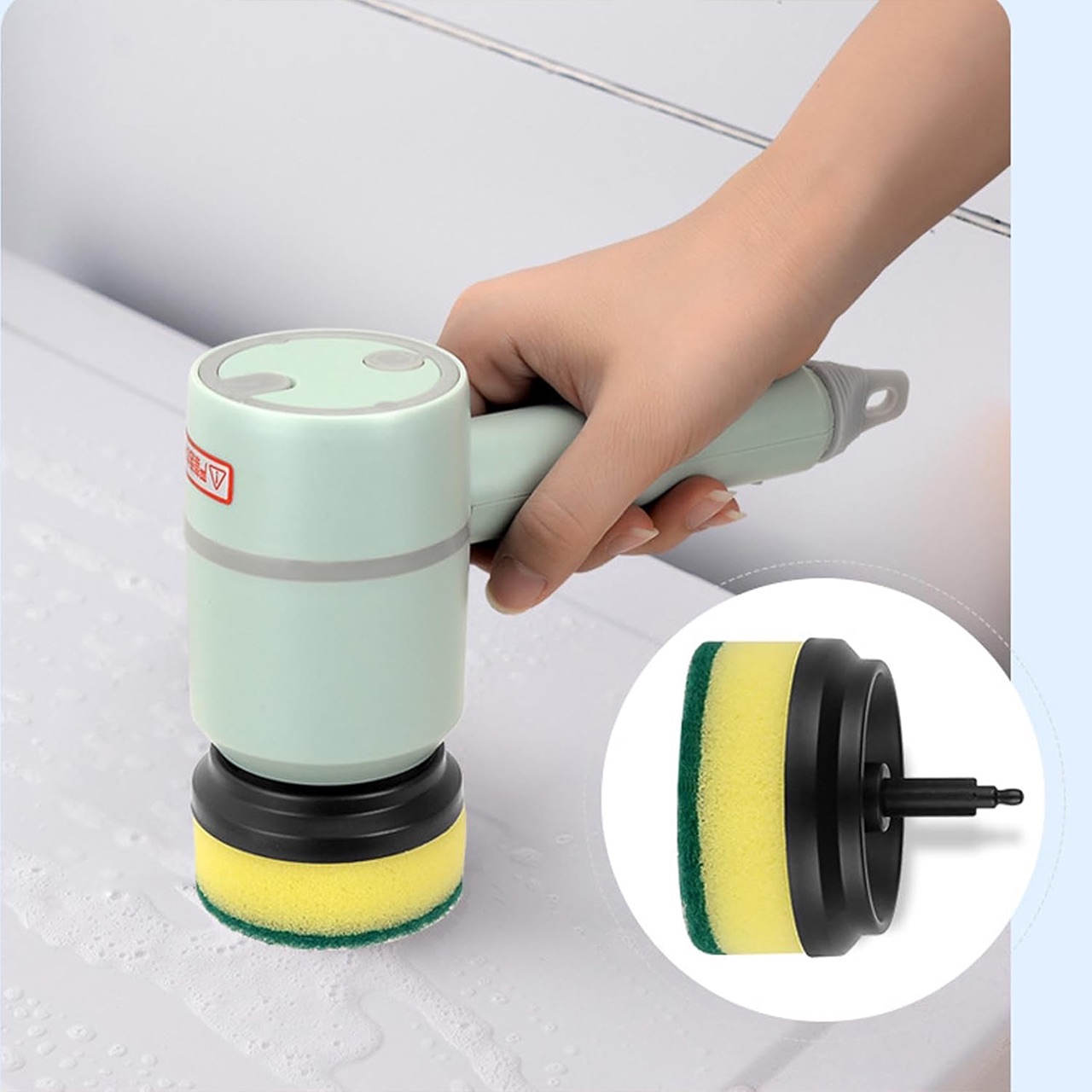 Spinny, víceúčelová elektrická čisticí houba s 360° otočnou hlavou - Image 5