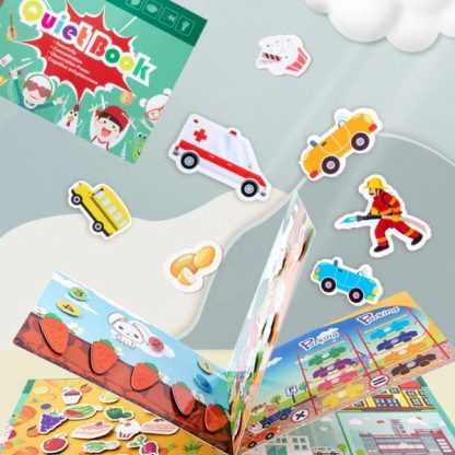 TIHKNJIGA, Interaktivní Montessori kniha se samolepkami - Image 3