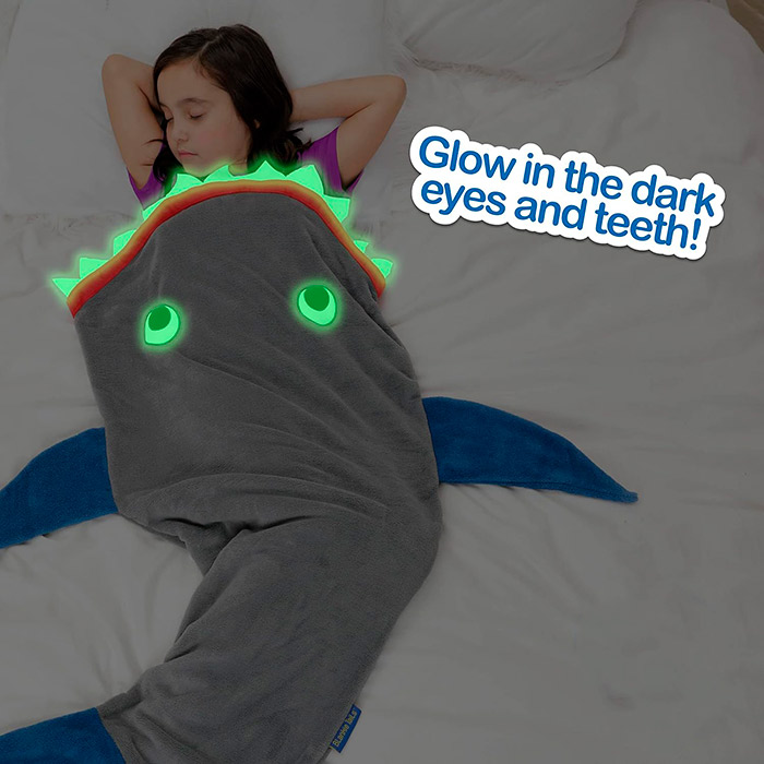 TailsBlanket, deka ve tvaru ocasu mořské panny nebo žraloka - Image 2