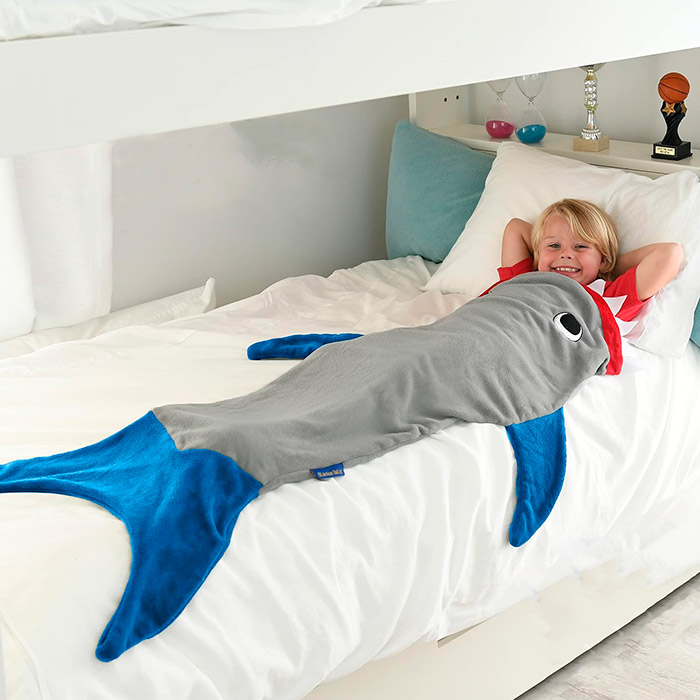 TailsBlanket, deka ve tvaru ocasu mořské panny nebo žraloka - Image 4