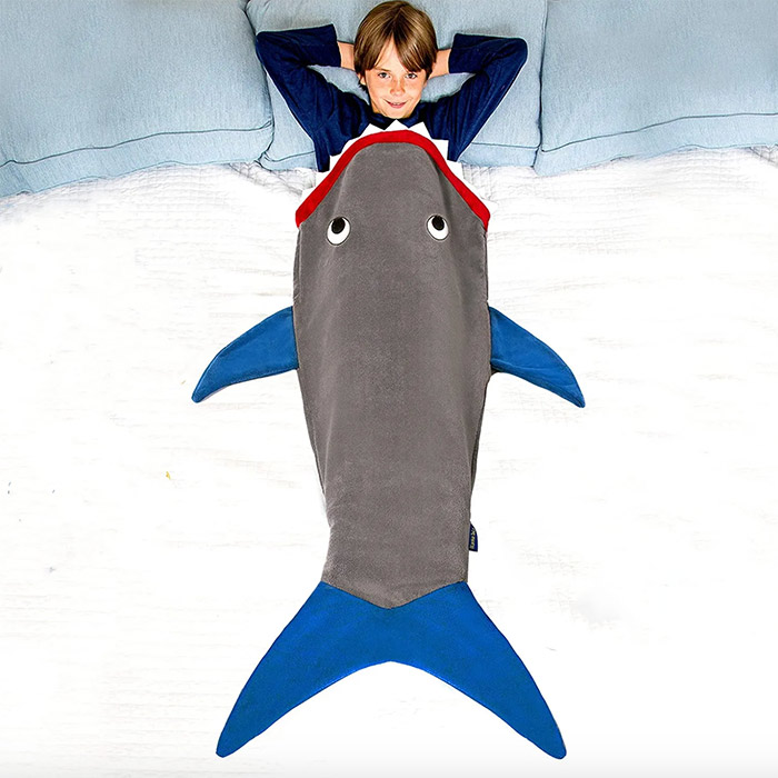 TailsBlanket, deka ve tvaru ocasu mořské panny nebo žraloka - Image 5