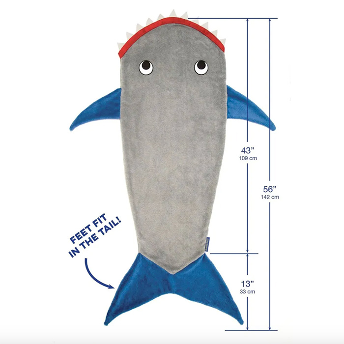 TailsBlanket, deka ve tvaru ocasu mořské panny nebo žraloka - Image 6