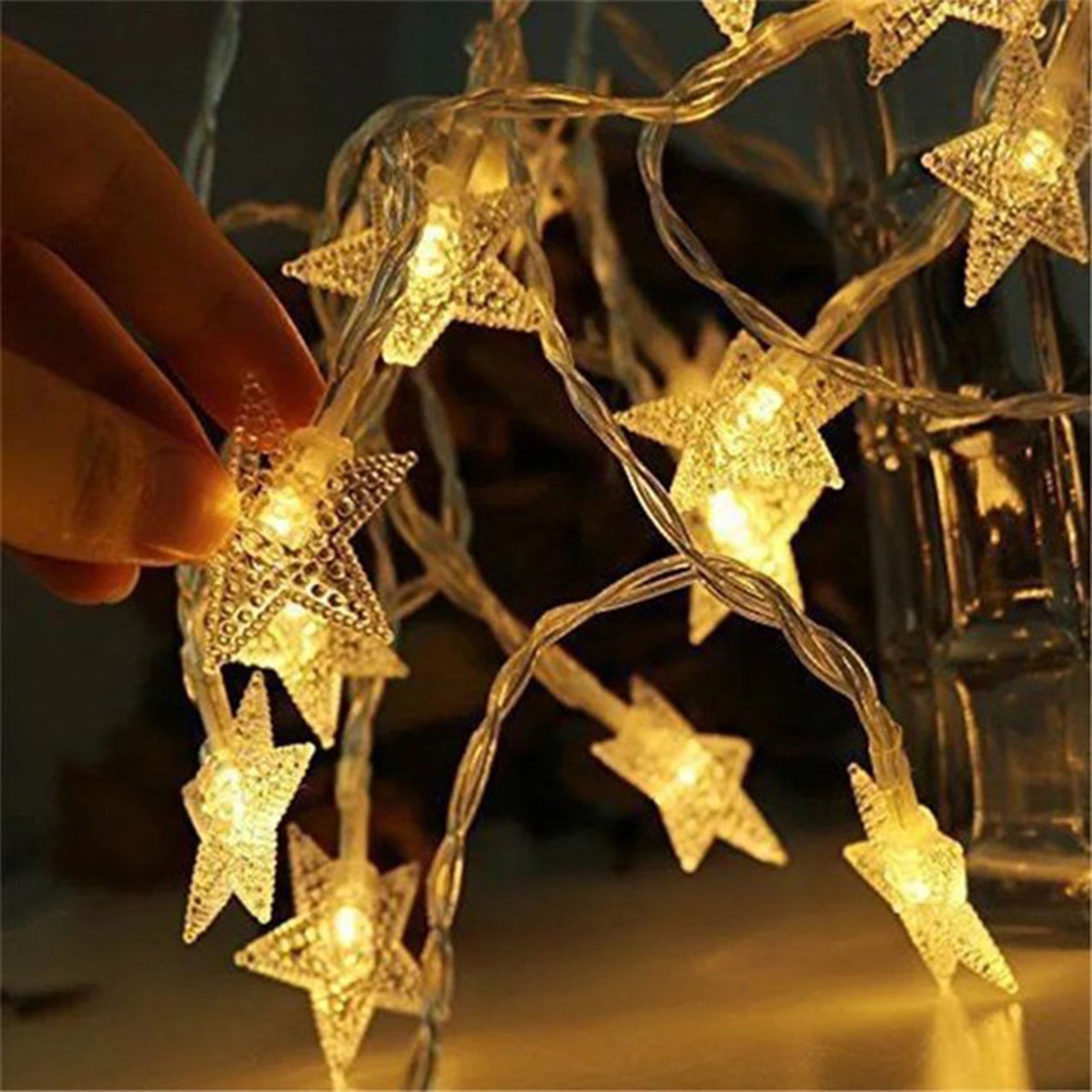 Twinkles, světelný řetěz s hvězdicovými světly (6 m) - Image 1