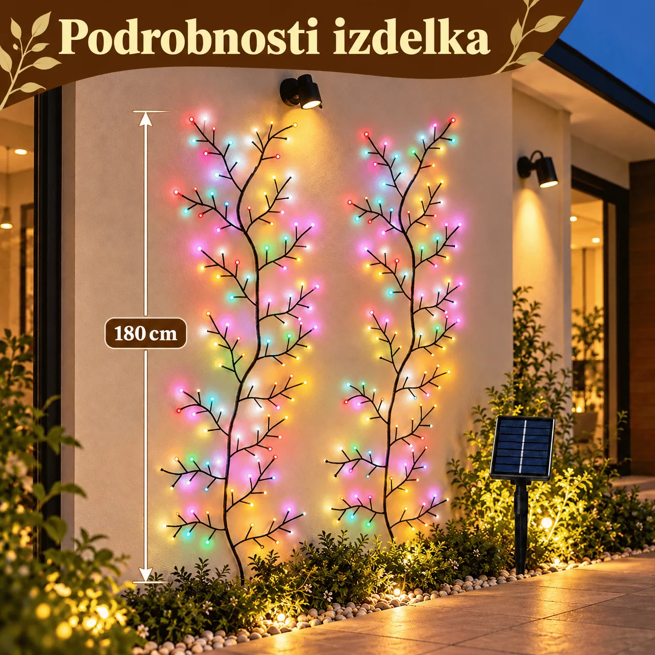 Solární LED světelná větvička, VineLight - Image 3