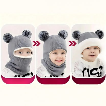 WINHAT-ROZ, CozySnug čepice s šálou pro děti - Image 2