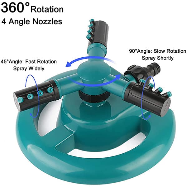 WaterSprinkler, zahradní postřikovač se třemi vidlicemi a 360-stupňovým otáčením - Image 5
