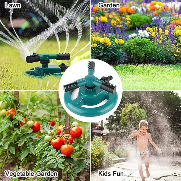 WaterSprinkler, zahradní postřikovač se třemi vidlicemi a 360-stupňovým otáčením - Image 7