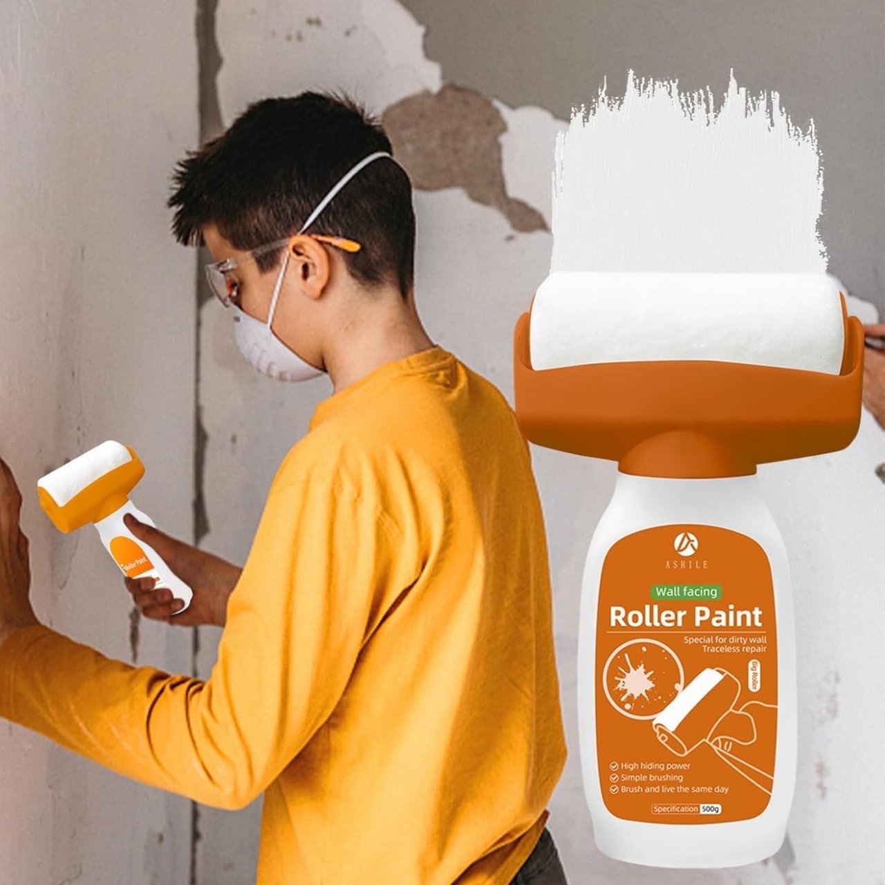 Díky velkému množství barvy v balení (500 g) můžete pokrýt větší plochu bez nutnosti doplňování nebo přerušování práce mezi tím.