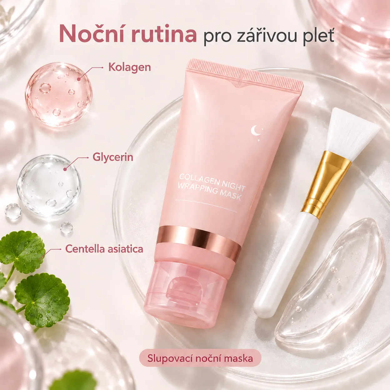 CollagenMask, kolagenová noční pleťová maska s peel-off efektem (1+1 ZDARMA ) - Image 3