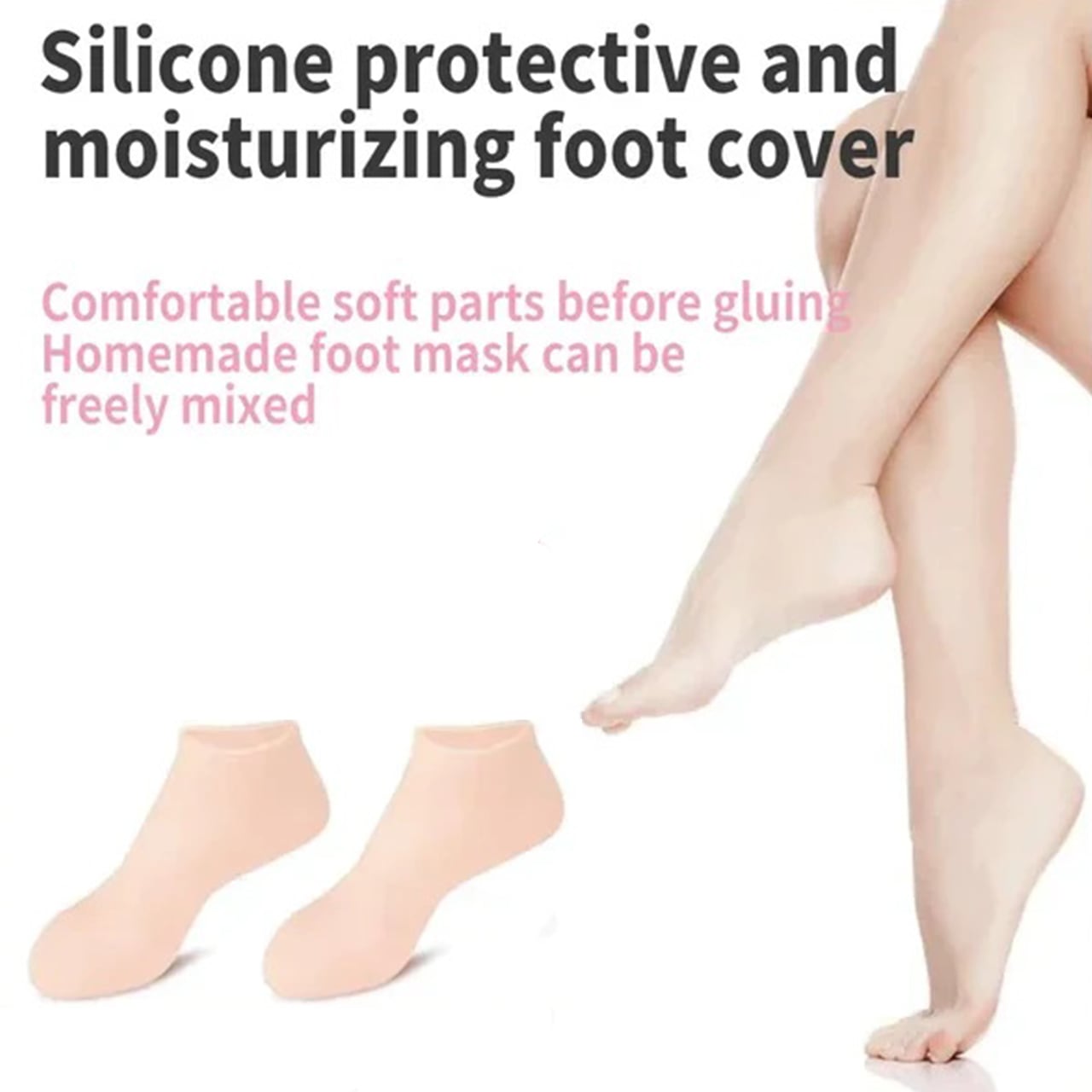 MoistMask, zvlhčující silikonové ponožky na péči o nohy (1+1 ZDARMA ) - Image 2