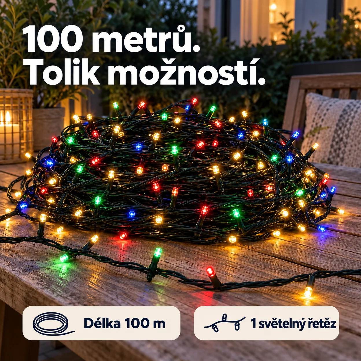 100mLL Sváteční světelný řetěz - Image 2