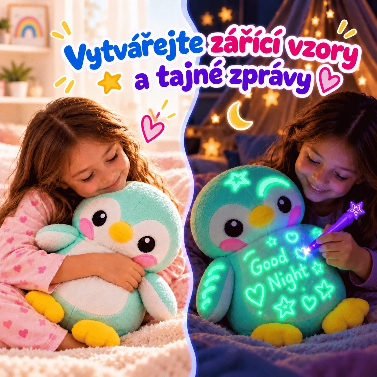 Vytvářejte svítící vzory a tajné zprávy