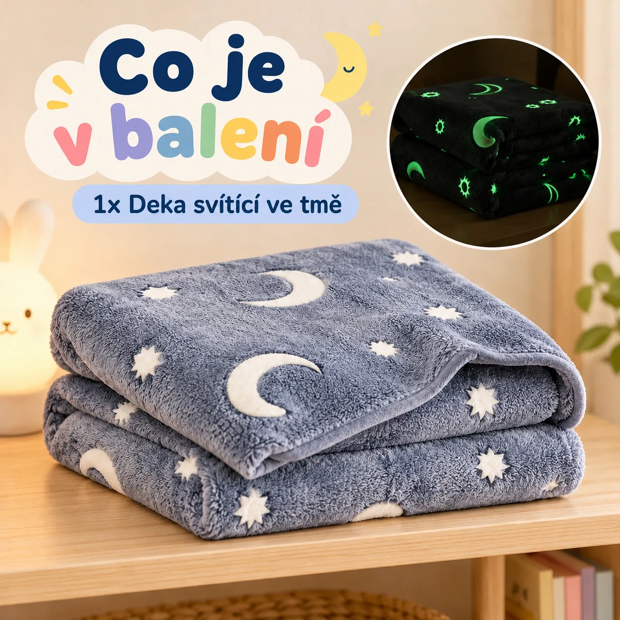 BlanketStar, kouzelná dětská přikrývka, která svítí ve tmě - Image 2
