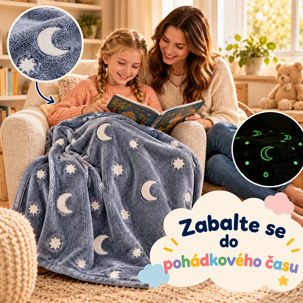 BlanketStar, kouzelná dětská přikrývka, která svítí ve tmě - Image 5