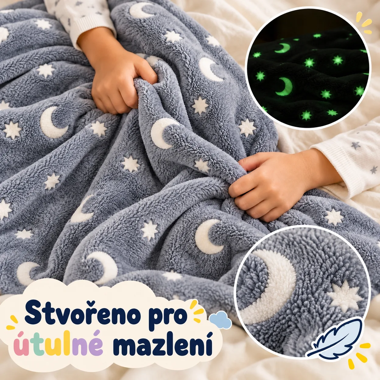 BlanketStar, kouzelná dětská přikrývka, která svítí ve tmě - Image 7
