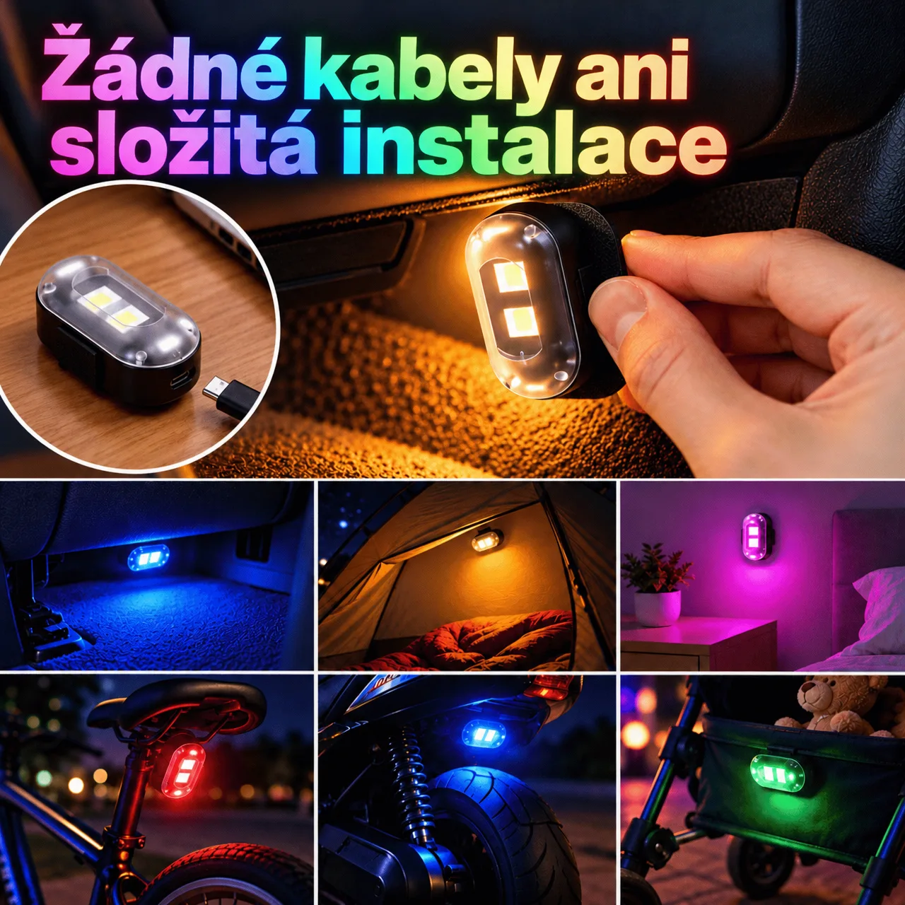 Bezdrátové použití v autě, doma i ve volném čase