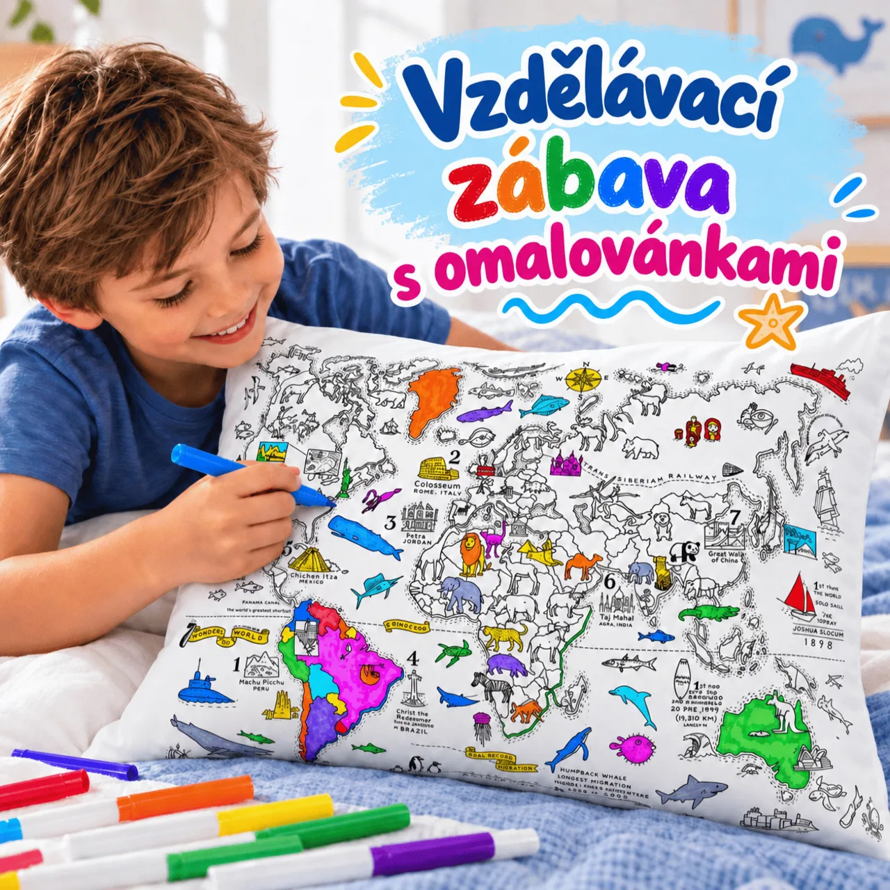 Vzdělávací zábava prostřednictvím vybarvování