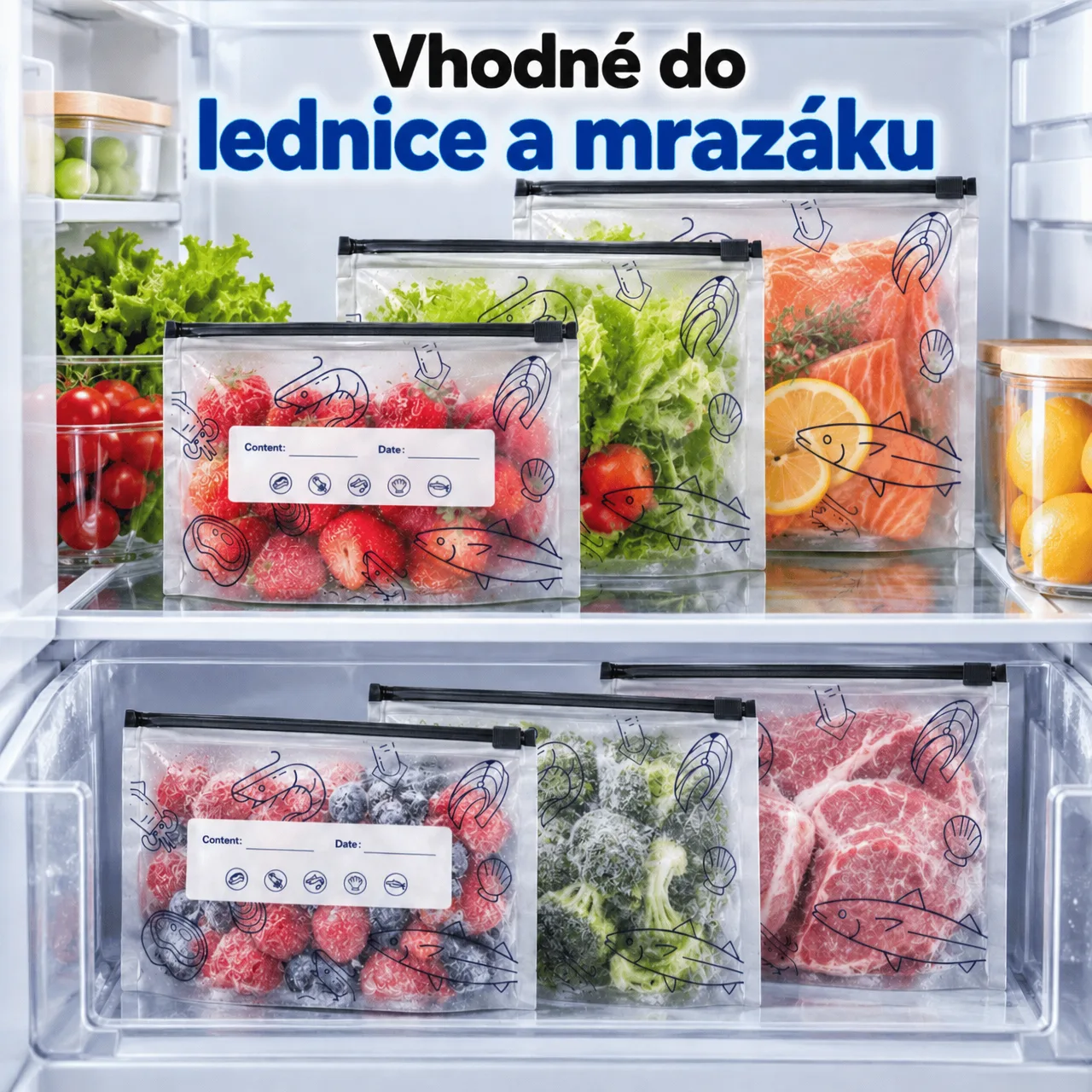 Vhodné do chladničky i mrazničky