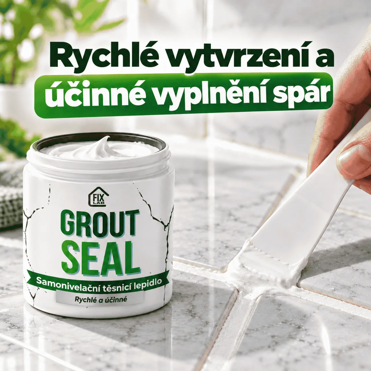 Rychlé vytvrzení a účinné vyplnění mezer