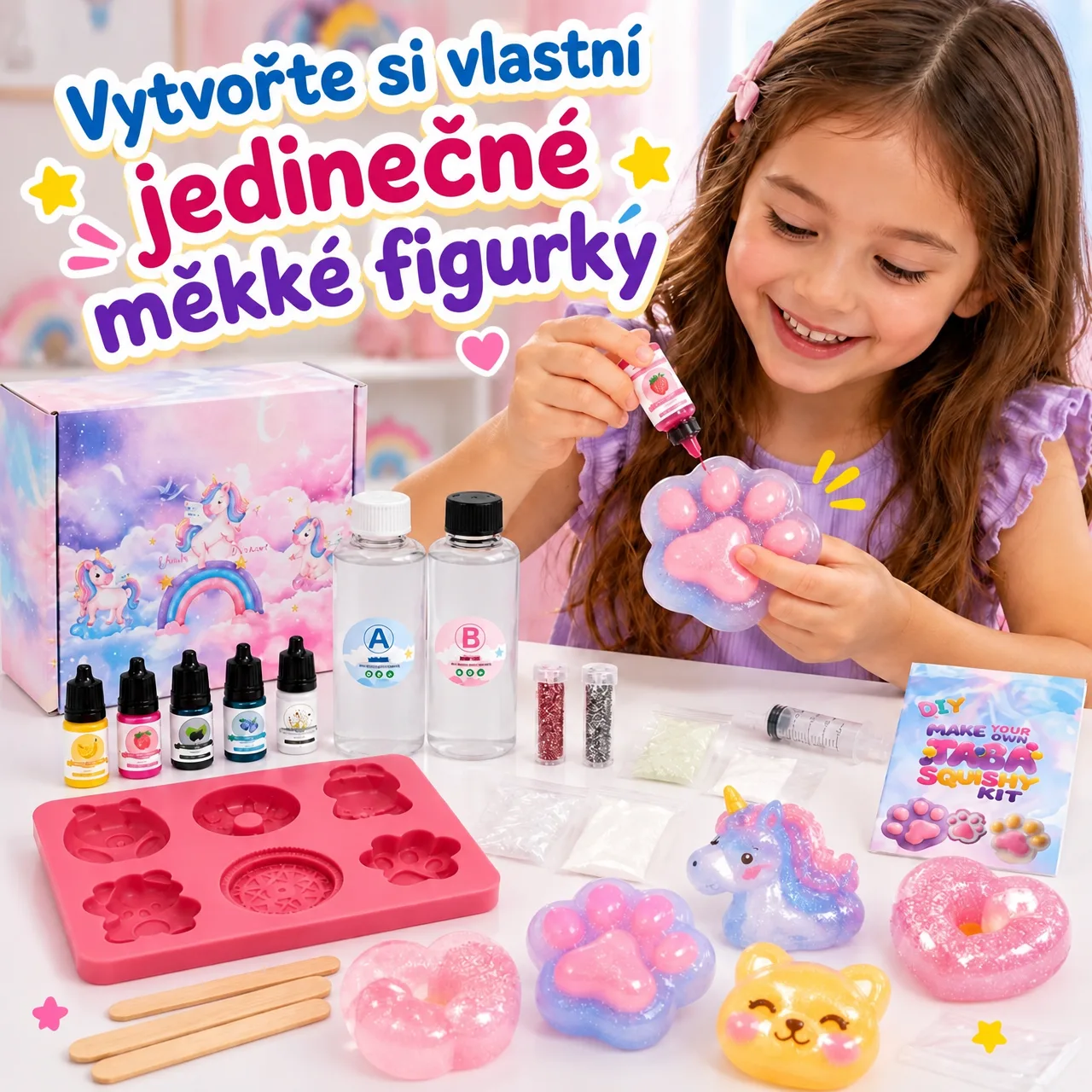 Vytvořte si vlastní jedinečné mačkací figurky