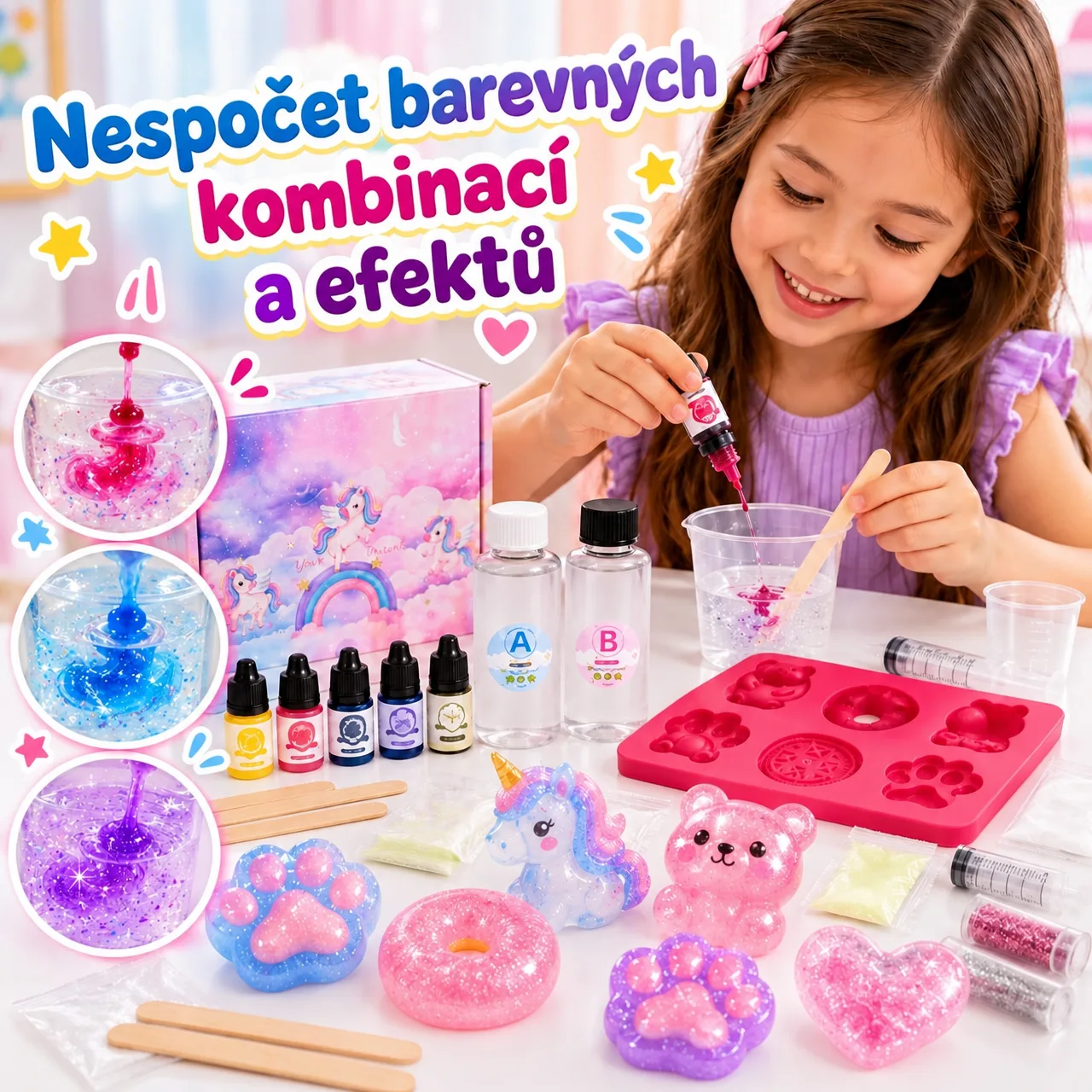 Nespočet barevných kombinací a efektů