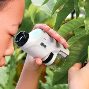 MicroscopeKit, přenosný dětský mikroskop